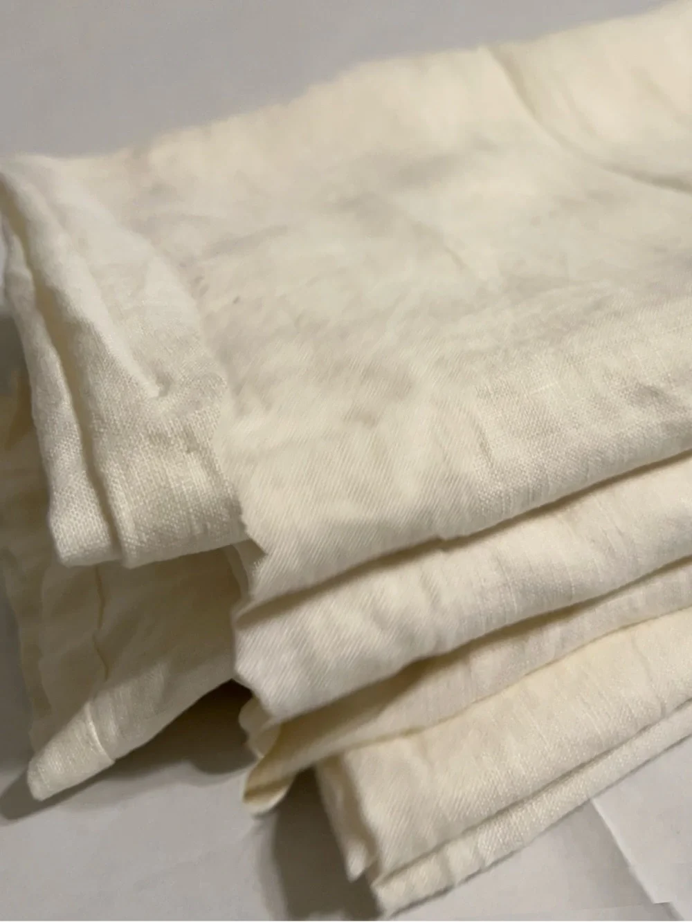 IKEA Light Cream Grommet Top Curtains - Pair